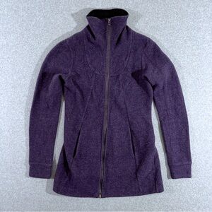 Ibex Jacket Womens Small Hood Full Zip Zque Merino Wool Blend Outdoor Gorp